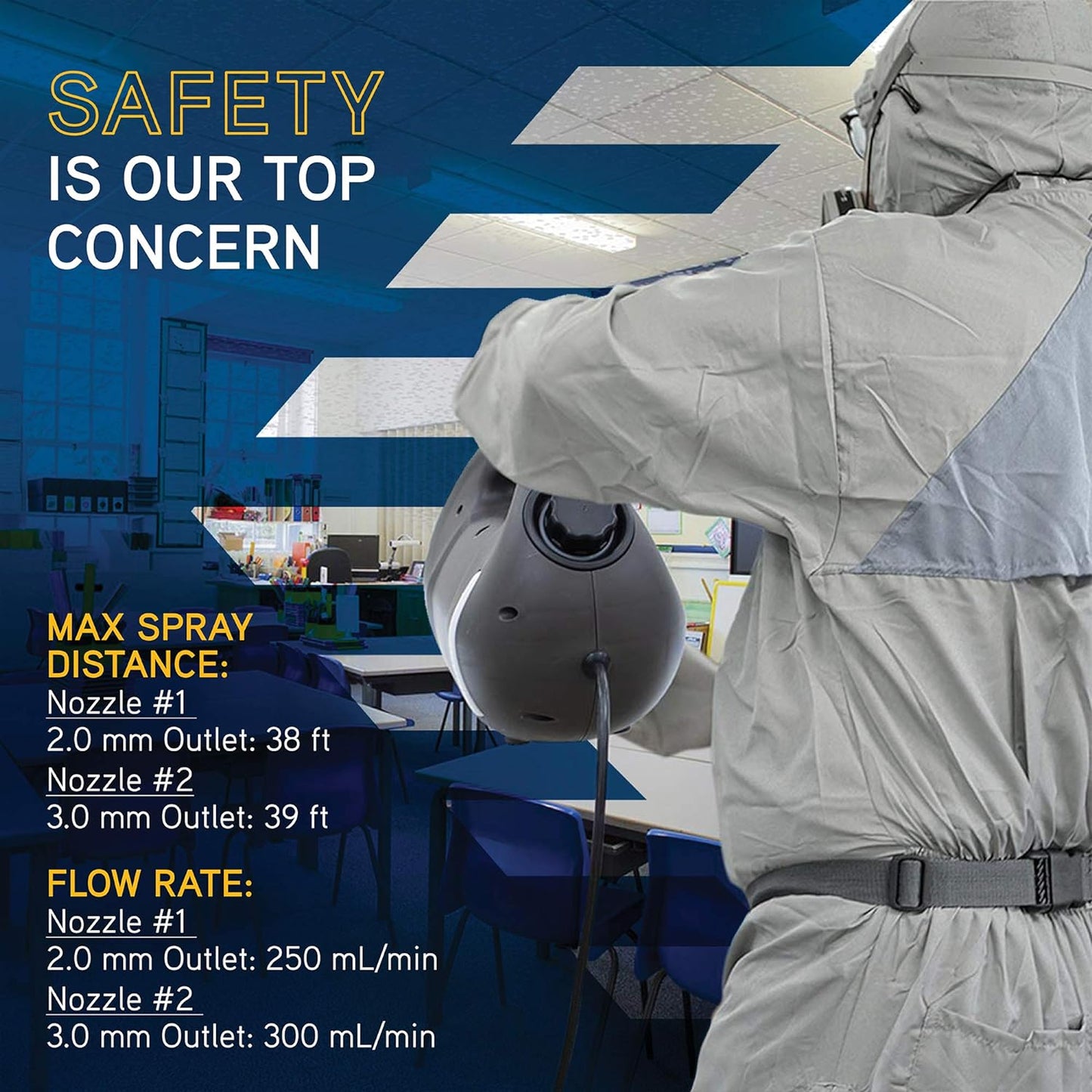 XPOWER F-16 ULV Cold Fogger, Mist Blower, and Sprayer for Cleaning, Disinfecting, Pest Control, Odor Elimination, and Mold Removal, 30+ Ft. Spray Distance, 1.6 L Tank Capacity, 2 Speeds