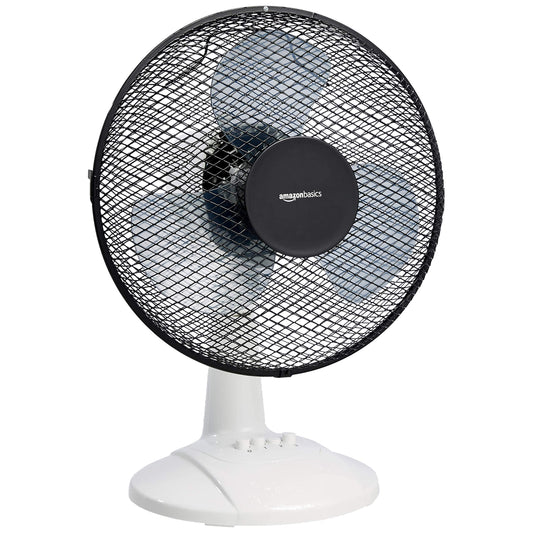 Amazon Basics 3-Speed Oscillating 20 inch Table Desk Fan with Tiltable Head, 40