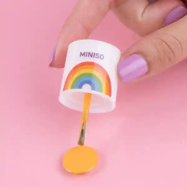 MINISO Water-Based Nail Polish – Non-Toxic, Peel-Off Formula, Quick-Dry, Odor-Free, Safe for Kids & Adults, Long-Lasting Shine, Easy Removal Without Acetone .