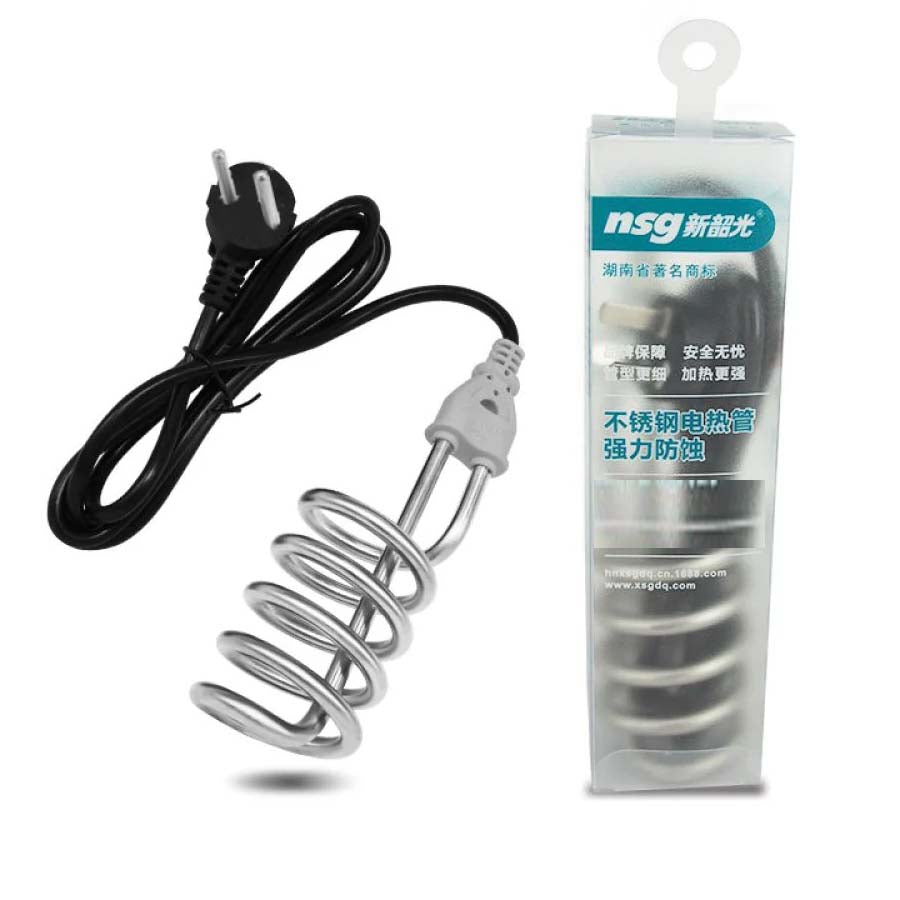 NSG F8 2000W Water Heater Rod - Mini Boiler Hot Water Immersion Heater, Stainless Steel Electric Heater Element, Portable Water Heating System for Household, Office, Travel Use