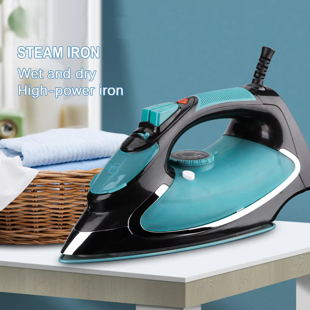 RAF Electric Steam Iron, Ceramic Coated Plate Flat Iron Home Appliances 2400W, R.1193G
