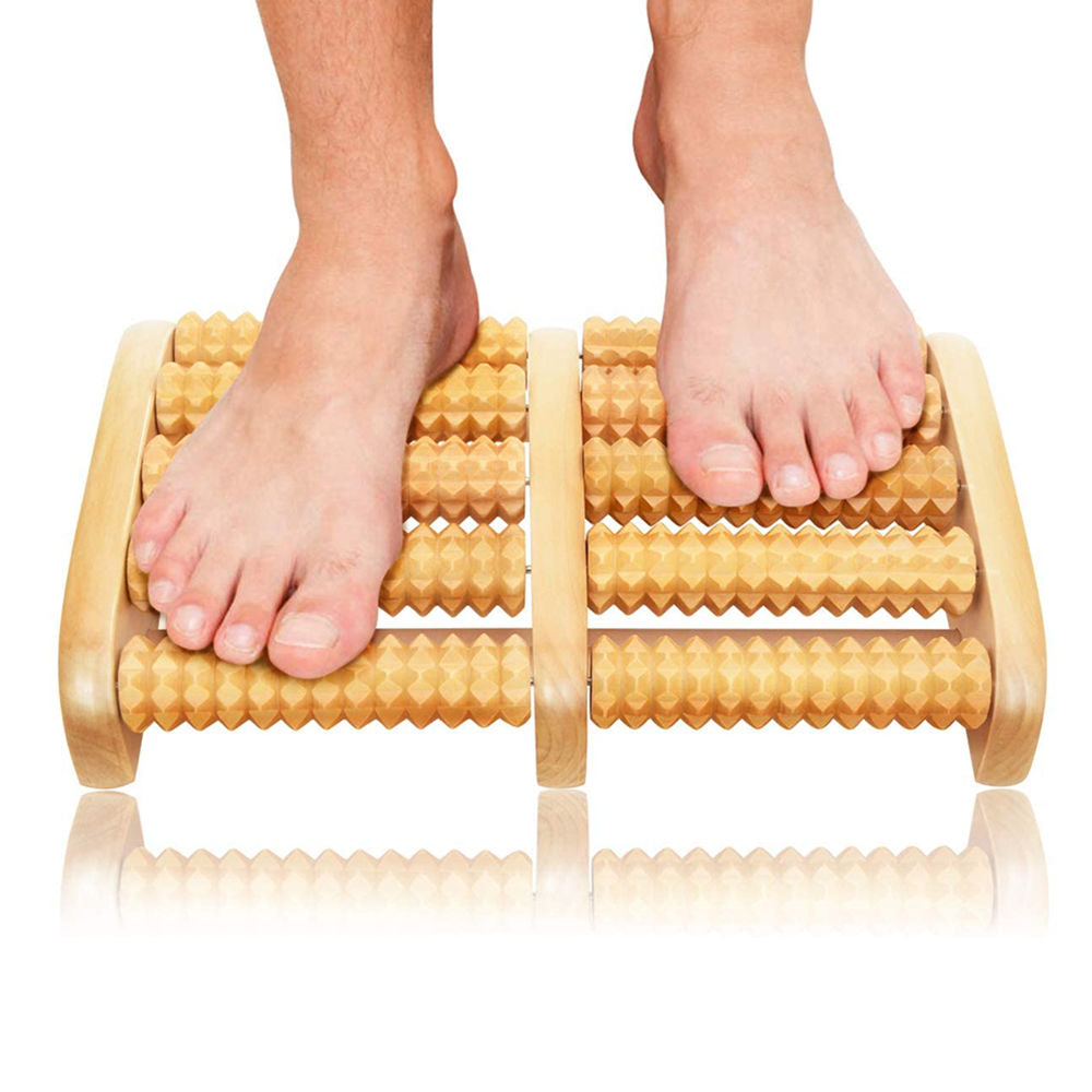 Foot Massager - Dual Foot Massager for Plantar Fasciitis and Stress Relief - Relaxation Gifts for Women and Men, Relieve Aching Heels, Wound Arch, Neuropathy 6 Roller