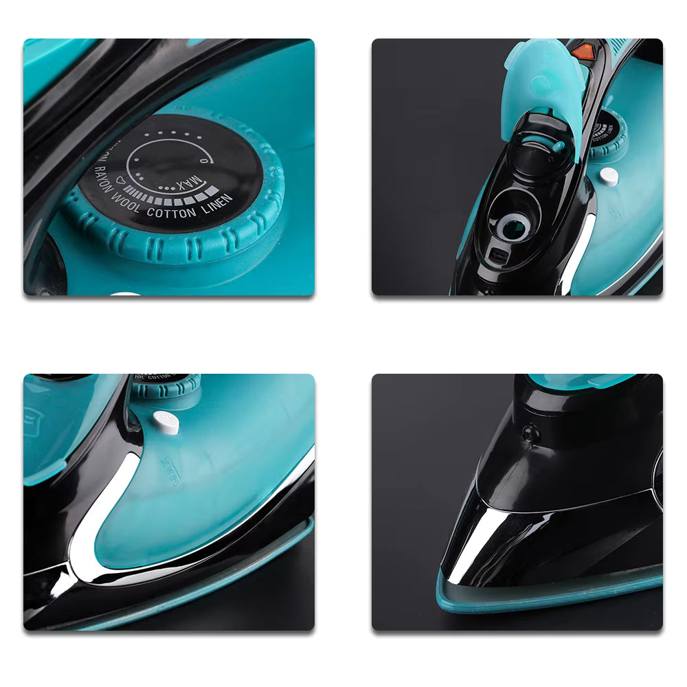 RAF Electric Steam Iron, Ceramic Coated Plate Flat Iron Home Appliances 2400W, R.1193G