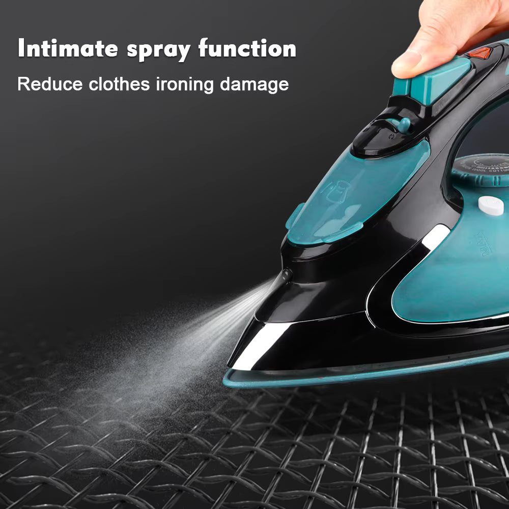 RAF Electric Steam Iron, Ceramic Coated Plate Flat Iron Home Appliances 2400W, R.1193G
