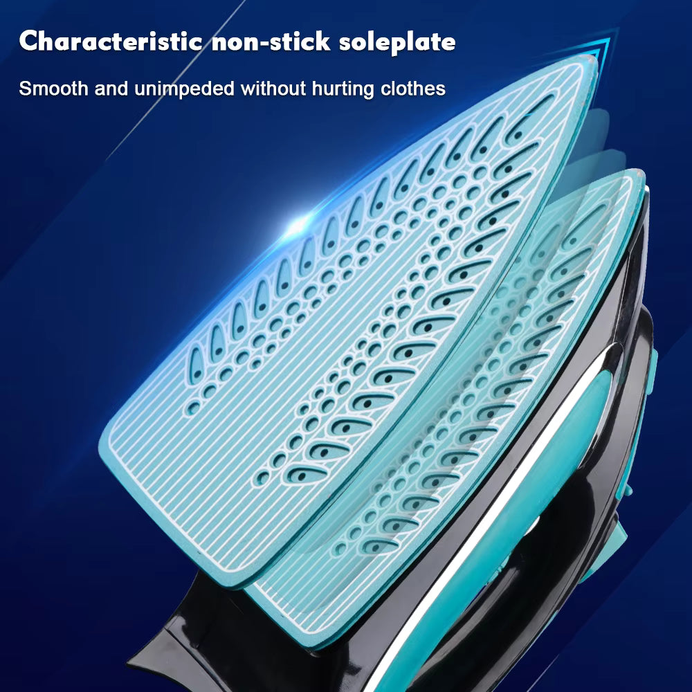 RAF Electric Steam Iron, Ceramic Coated Plate Flat Iron Home Appliances 2400W, R.1193G