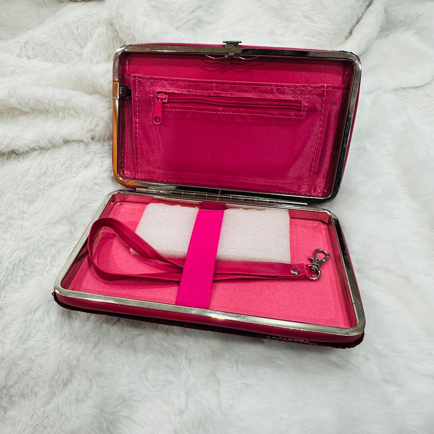 Clutch for Girls – Stylish Sequins Elegant Bridal Party Handbag | Wedding & Festive Evening Purse With Mobile holder