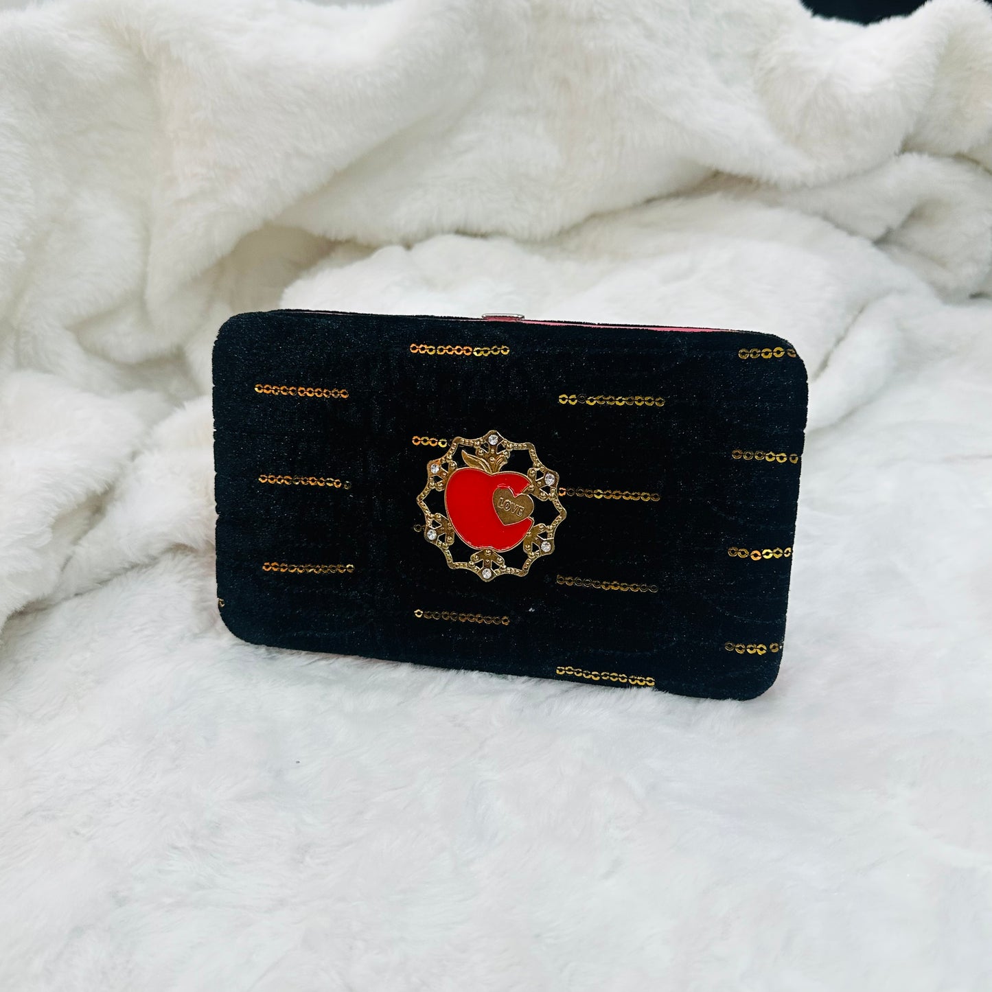 Clutch for Girls – Stylish Sequins Elegant Bridal Party Handbag | Wedding & Festive Evening Purse With Mobile holder