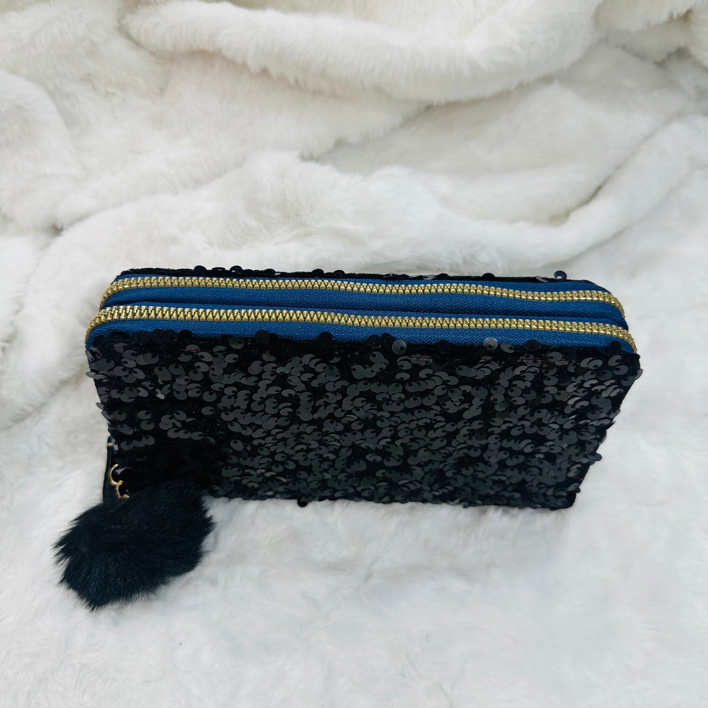 Clutch for Girls – Stylish Sequins Double Zip Clutch for Women and Girls | Elegant Bridal Party Handbag | Wedding & Festive Evening Purse