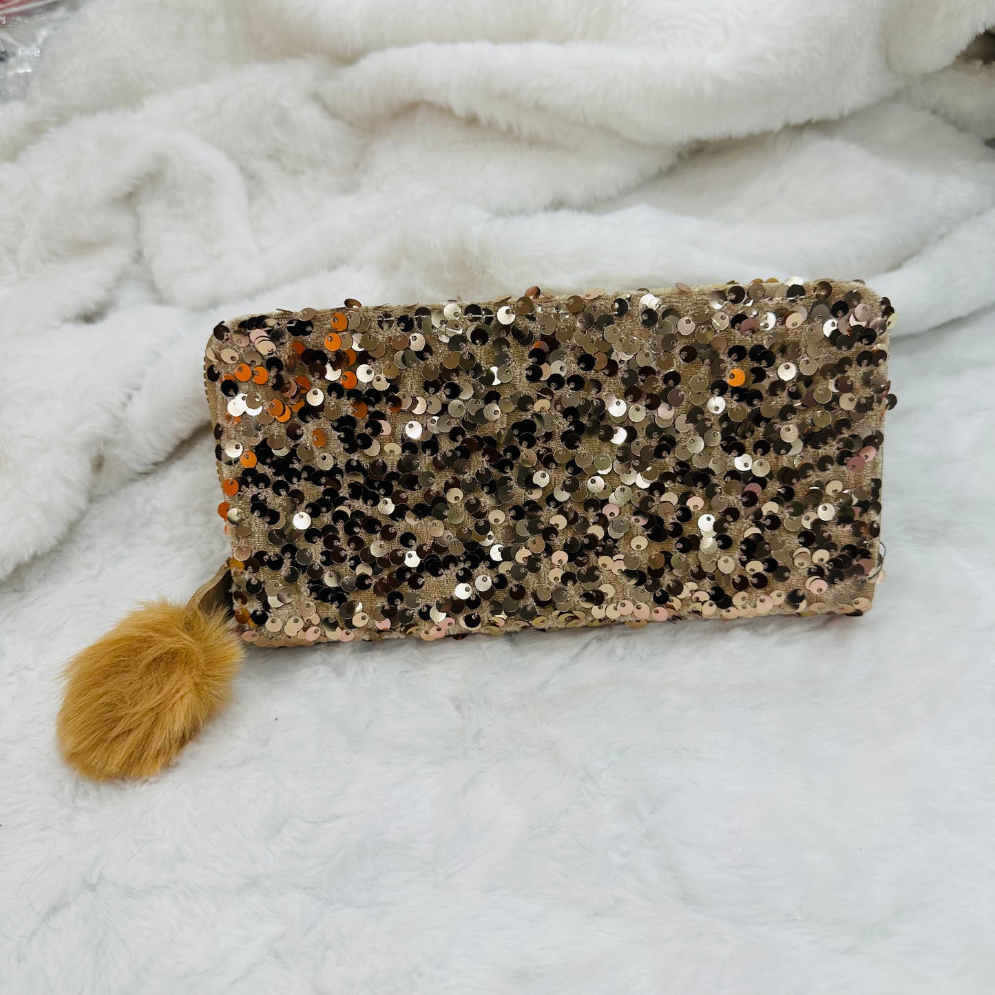 Clutch for Girls – Stylish Sequins Double Zip Clutch for Women and Girls | Elegant Bridal Party Handbag | Wedding & Festive Evening Purse