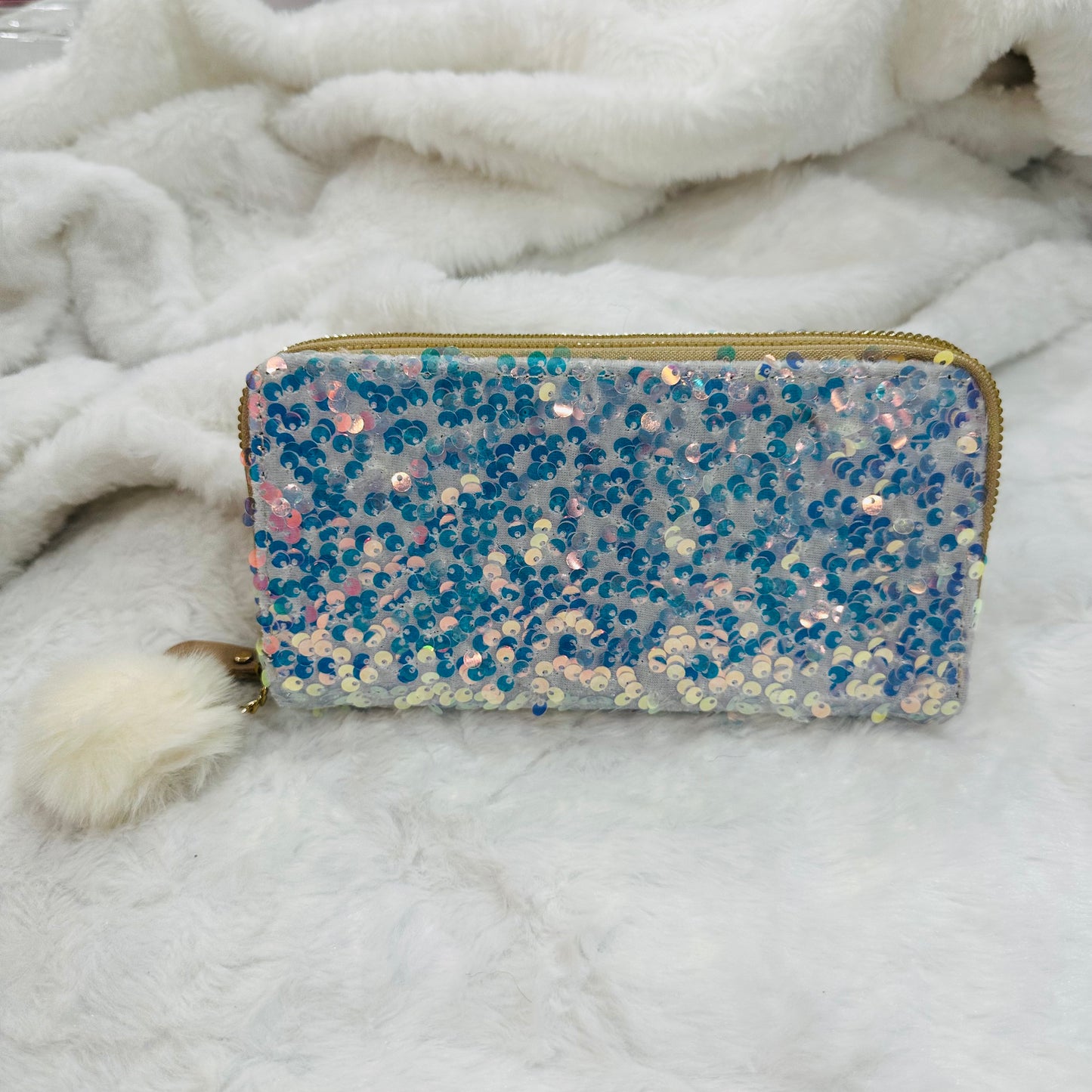 Clutch for Girls – Stylish Sequins Double Zip Clutch for Women and Girls | Elegant Bridal Party Handbag | Wedding & Festive Evening Purse