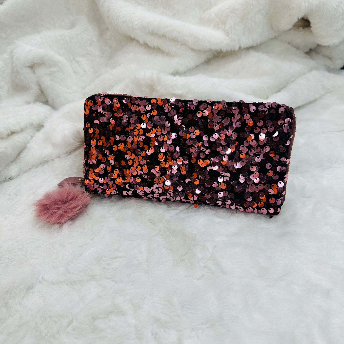 Clutch for Girls – Stylish Sequins Double Zip Clutch for Women and Girls | Elegant Bridal Party Handbag | Wedding & Festive Evening Purse