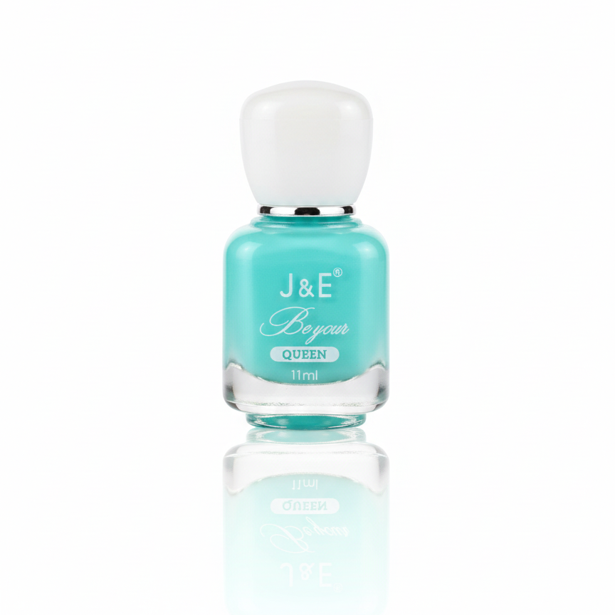 J&E Water-Based Nail Polish – Non-Toxic, Peel-Off Formula, Quick-Dry, Odor-Free, Safe for Kids & Adults, Long-Lasting Shine, Easy Removal Without Acetone
