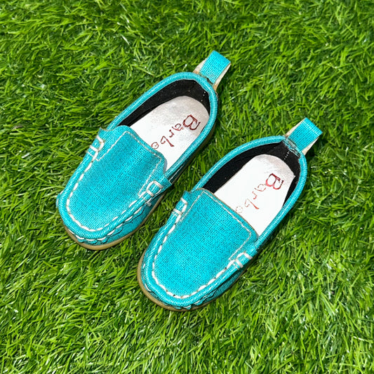 Barbee Collection Baby Shoes Blue