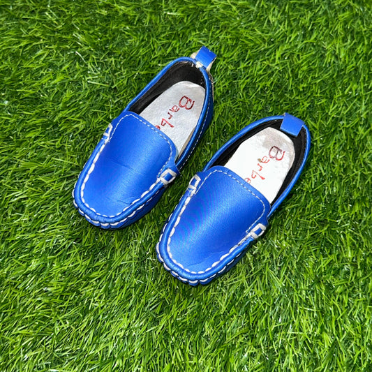 Barbee Collection Baby Shoes Navy Blue