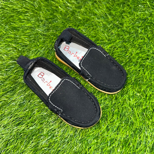 Barbee Collection Baby Shoes Black