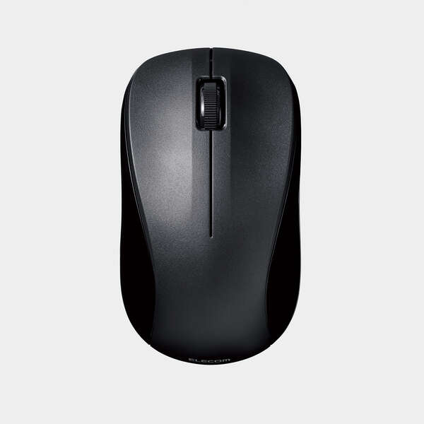 Elecom M-BY11BRSKBK Wireless Mouse, Bluetooth Mouse, Silent, 3 Buttons, Antibacterial, Black