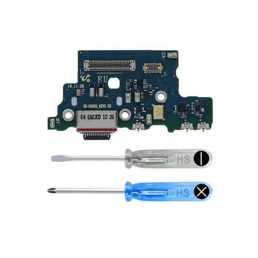 MMOBIEL Dock Connector Compatible with Samsung Galaxy S20 Ultra 2020 - Charging Port - Headphone Port/Microphone Replacement - Type C - Incl. Screwdrivers