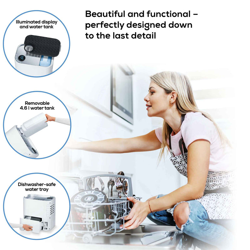 Beurer air purifier and humidifier 2-in-1 LR 330 With a unique touch for your indoor climate with three-layer filter system & air humidification up to 35 m²