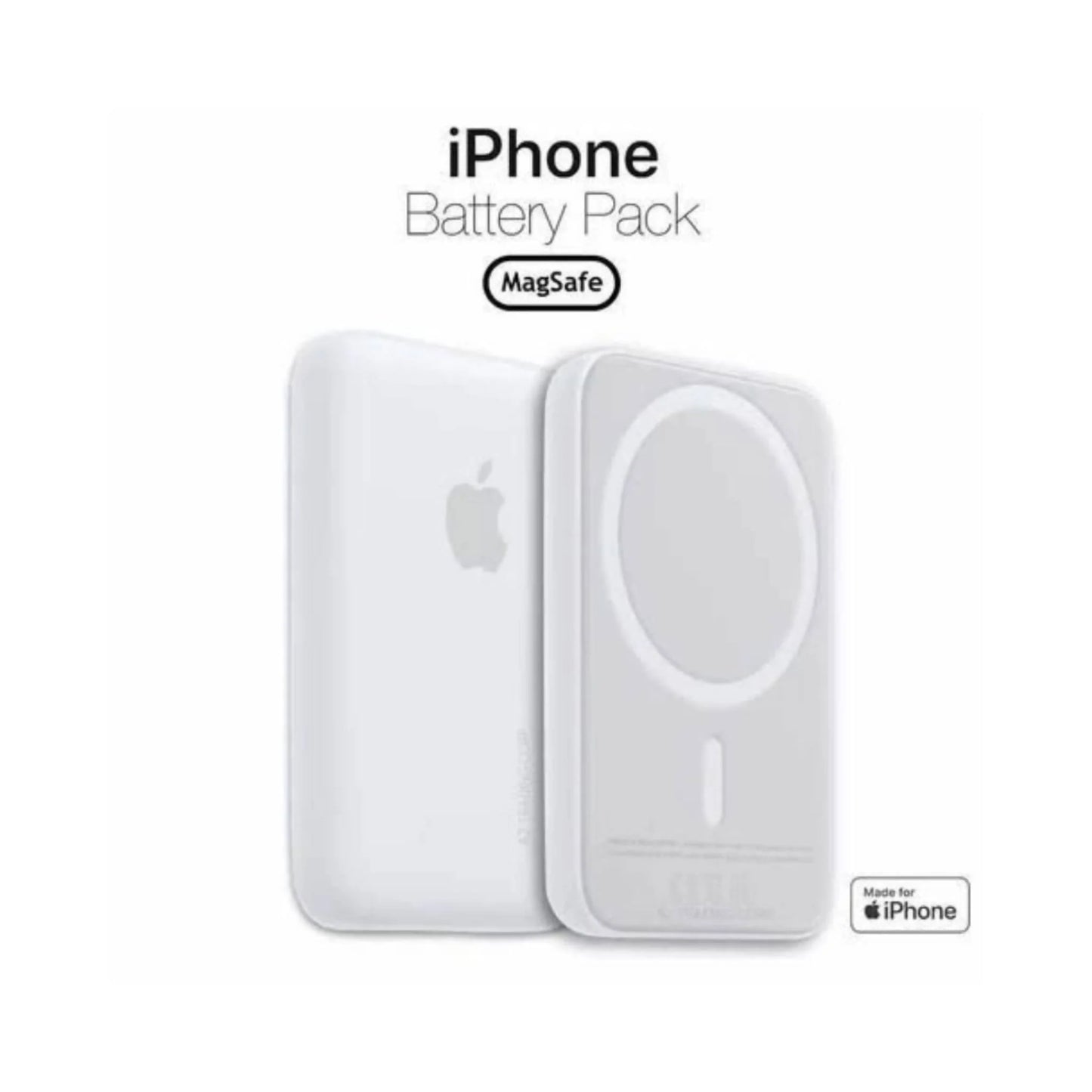 Magsafe Wireless Power Bank For Iphone 5000mah 15w Fast Charging MagSafe Battery Pack White Master Copy Portable Charger