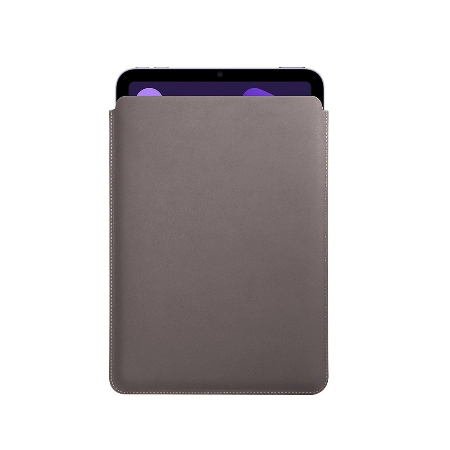 LUCRIN Smooth Leather Protective case for iPad mini 7 (Light Taupe)