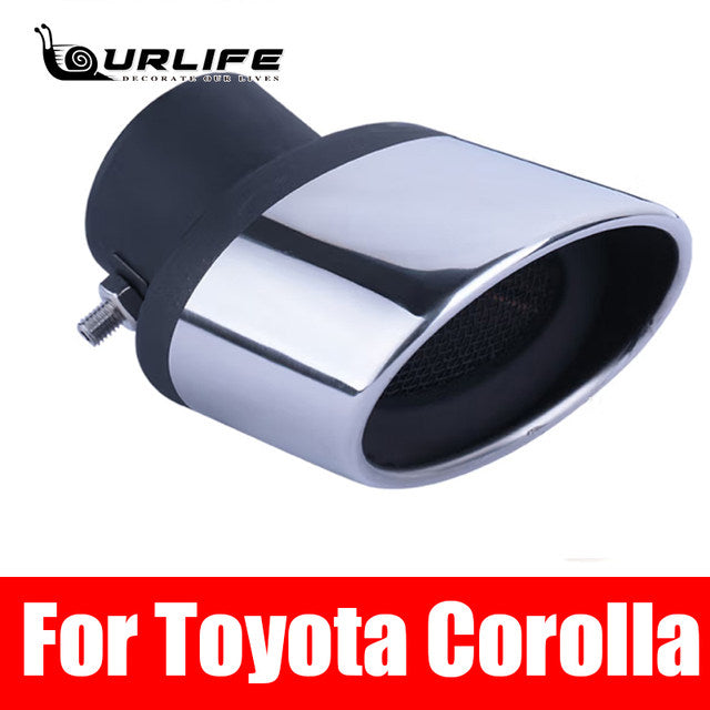 Car Muffler End Pipe Stainless Steel Exhaust Tips for Toyota Corolla 2007 2008 2009 2010 2011 2012 2013 Styling