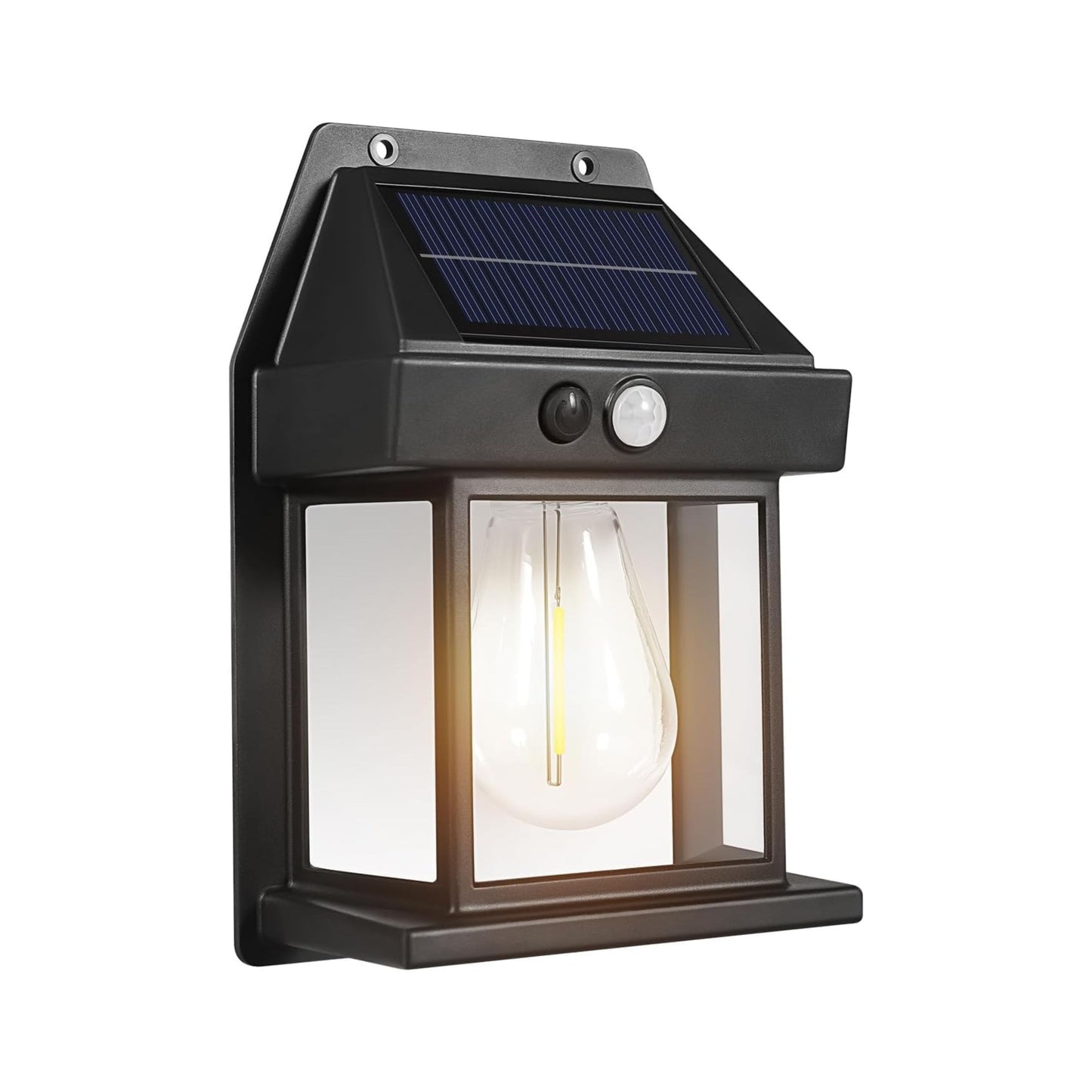 Solar Wall Lamp Lights Outdoor Waterproof – Solar Powered LED Wall Lights with Auto On/Off – Outdoor Solar Wall Lamps for Garden, Patio, Fence, Yard & Balcony