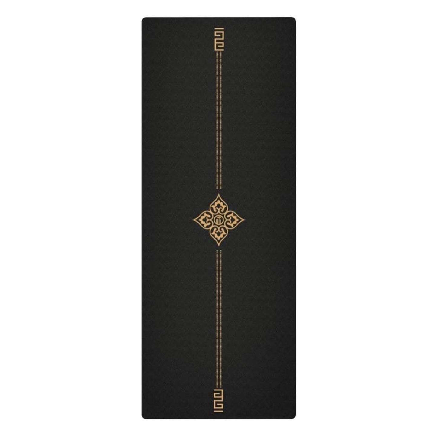 سجادة يوجا سوداء ذهبية اللون، سجادة يوجا TPE 183 * 68 سم * 6 مم، سجادة تمرين سميكة ممتدة عالية الكثافة للاستخدام المنزلي، معدات رياضية، سجادة تمارين اللياقة البدنية (اللون: B)