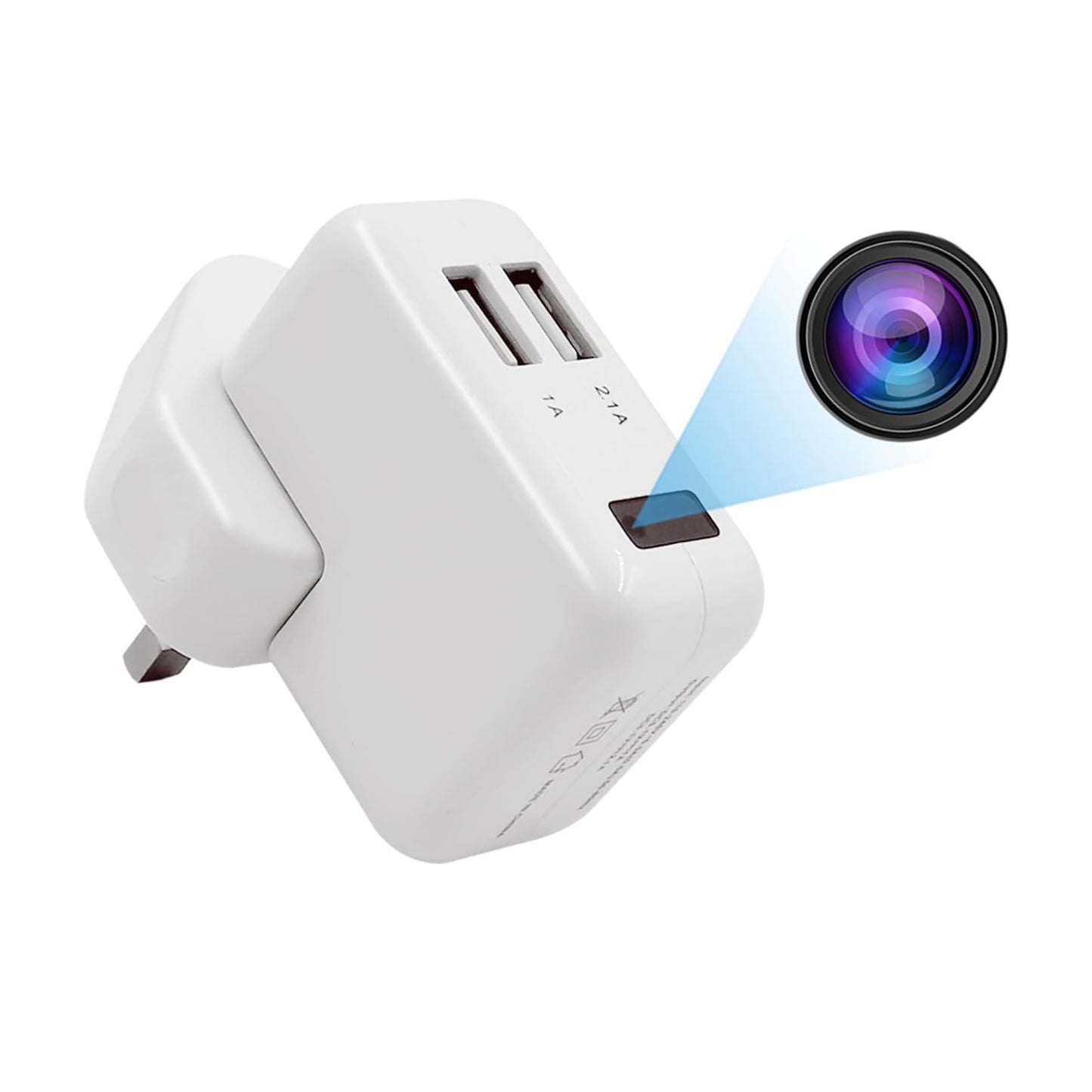 كاميرا تجسس بمحول قابس USB، شاحن حائط بدقة 1080 بكسل، كاميرا مخفية، مسجل فيديو صغير، كاميرا مراقبة، كاميرا مربية، كاميرا أمان منزلية