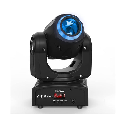 Like A New U`King Moving Head Light 50W LED Spot DJ Lights Stage Lighting 8 Color 8 GOBO, DMX and Sound Activtaed Control Spotlight for Disco Parties Birthday Indoor Dance Concert Show