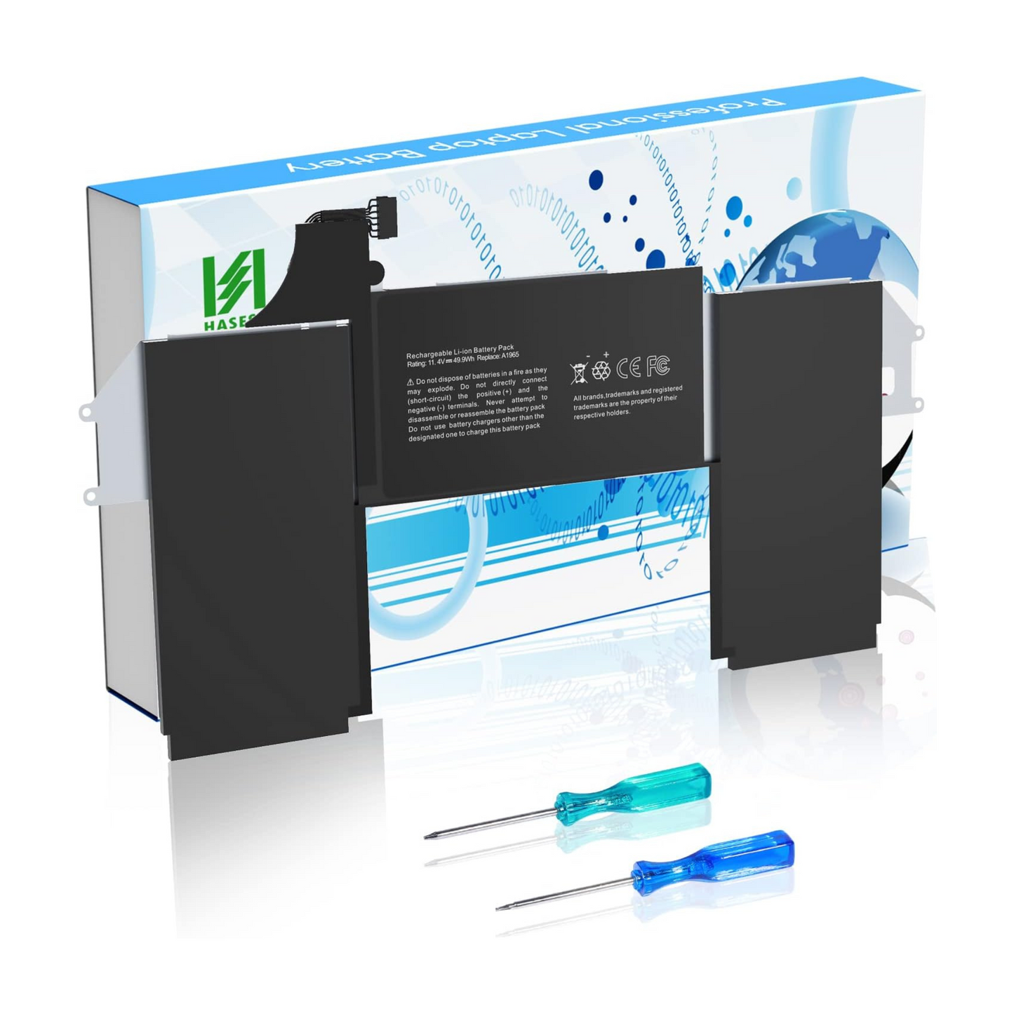 HASESS A1932 Replacement Battery for MacBook Air 13 Inch A1932 A1965 A2179 2018 2019 2020 Version (11.4V 49.9Wh)