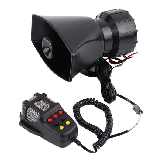 Siren 12 V, 7 Tone Sound Horn, Car Siren Speaker, Car Horn, Emergency Amplifier Alarm Trumpet, Speaker System, Horn 12 V,