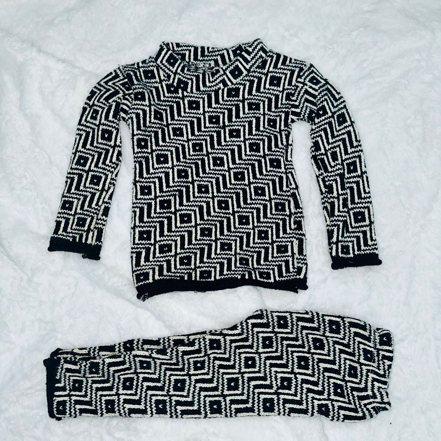 Minime 2024 Winter Suit Boys Sweater Wool Suit Multicolour 1 Year