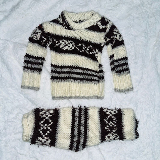 Minime 2024 Winter Suit Boys Sweater Wool Suit Multicolour 1 Year