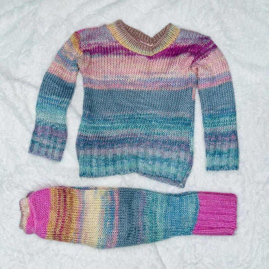 Minime 2024 Winter Suit Boys Sweater Wool Suit Multicolour 1.5 Year