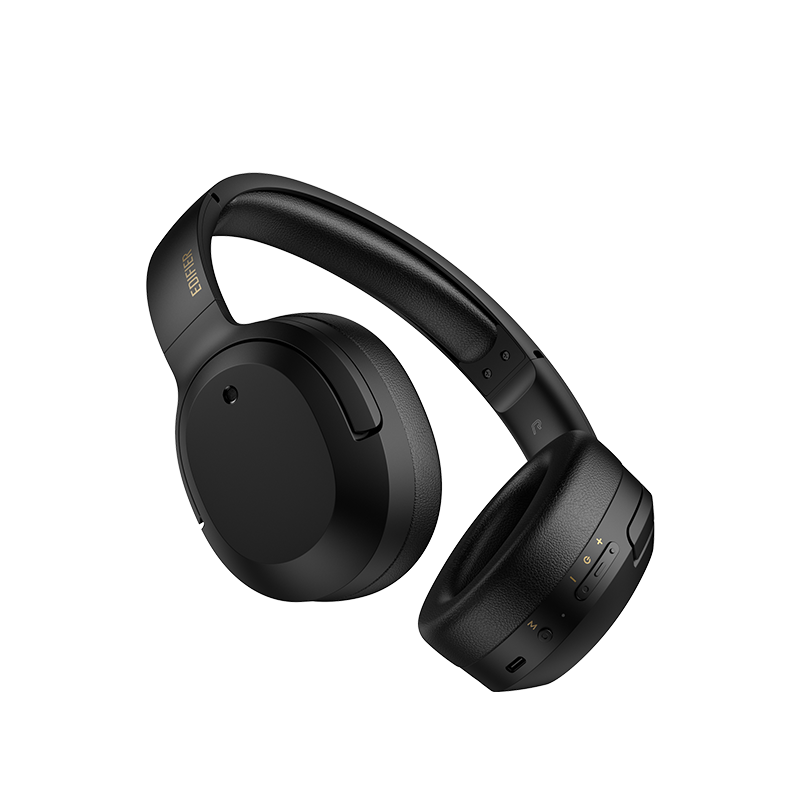 Edifier W820NB Plus Hybrid Active Noise Cancelling Headphones - LDAC Codec - Hi-Res Audio Wireless & Wired - Fast Charge - 49H Playtime - Over Ear Bluetooth V5.2 Headphones- Black