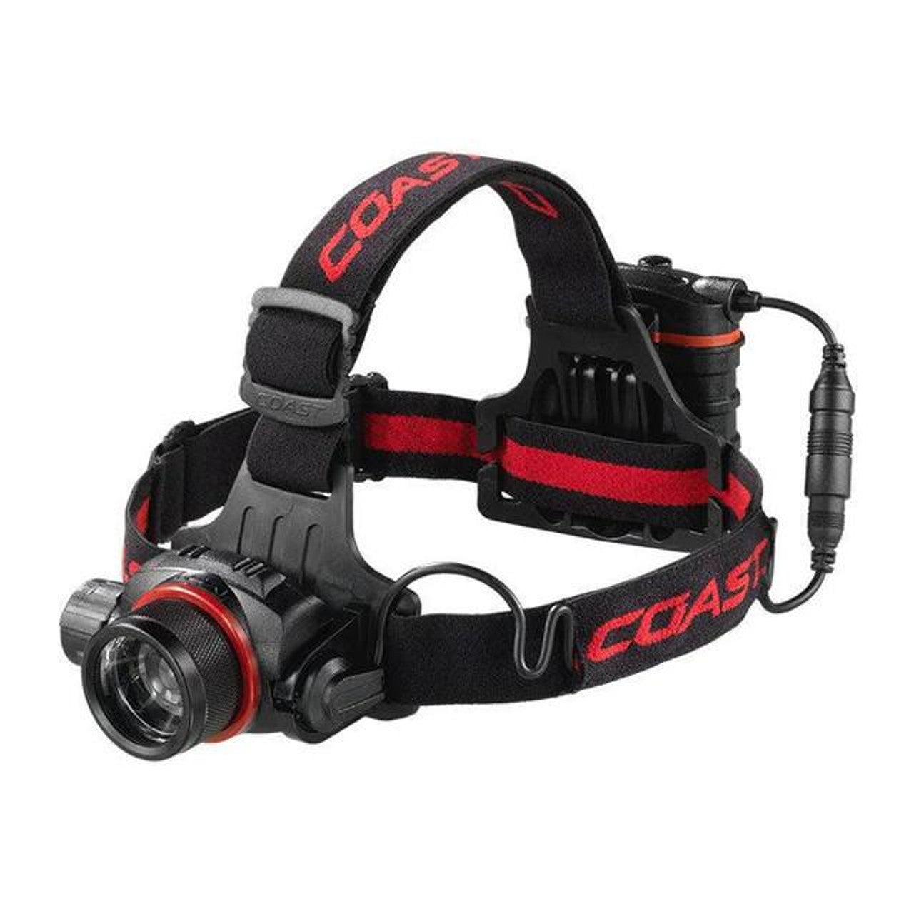 COAST® HL8 390 Lumen Utility LED Headlamp with Hinged Beam Adjustment and Hard Hat Compatibility Pure Beam Focus - Flood to Bulls-Eye Spot