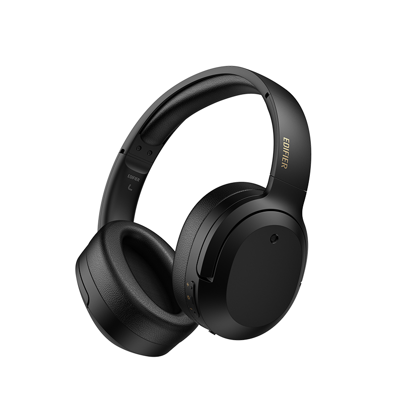 Edifier W820NB Plus Hybrid Active Noise Cancelling Headphones - LDAC Codec - Hi-Res Audio Wireless & Wired - Fast Charge - 49H Playtime - Over Ear Bluetooth V5.2 Headphones- Black