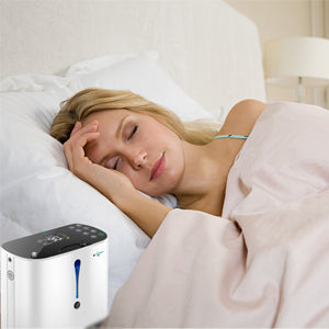 HIDGEEM Portable Oxygen Concentrator Generator, 1-6L/min Adjustable Oxygen Machine 93% ± 3% High Concentration Air Purification Machine