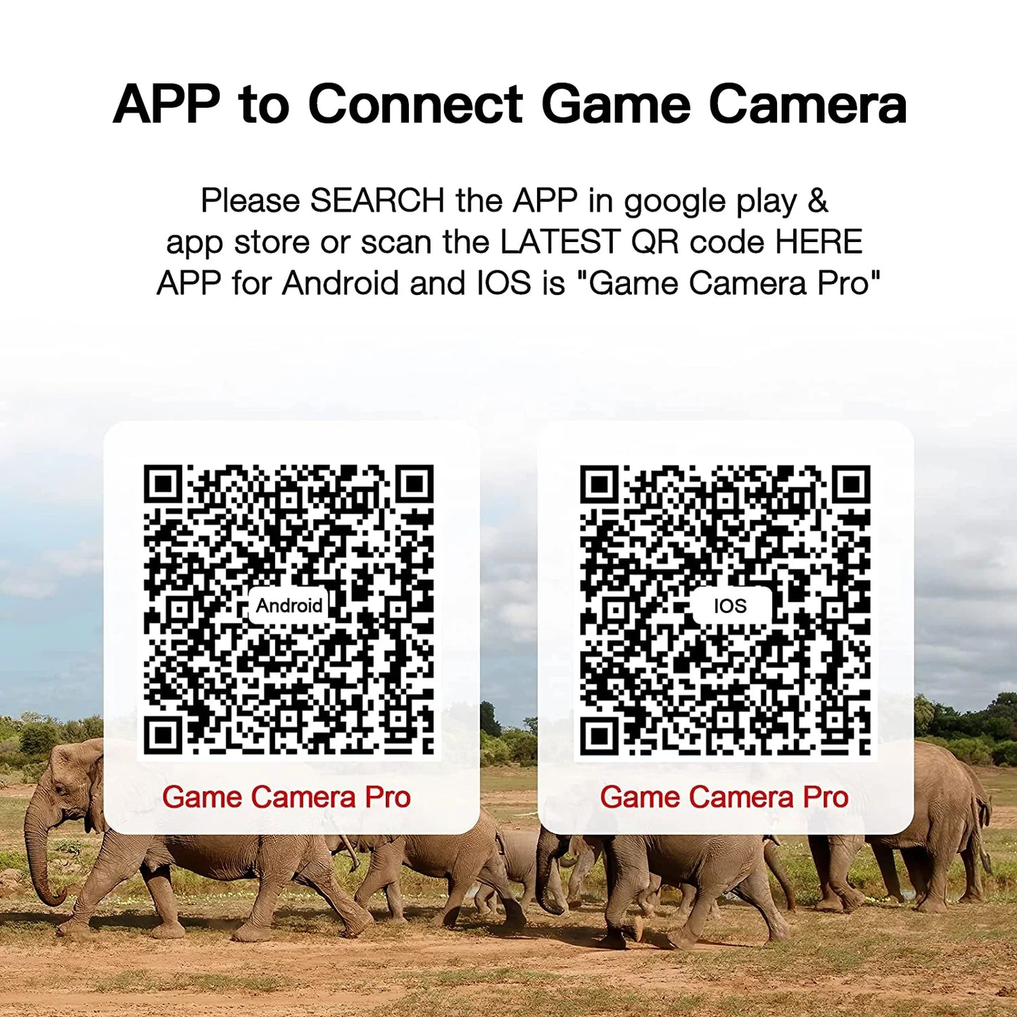 Campark T100 4K 30MP WiFi Bluetooth Trail Game Camera WIFI Connection & APP Control