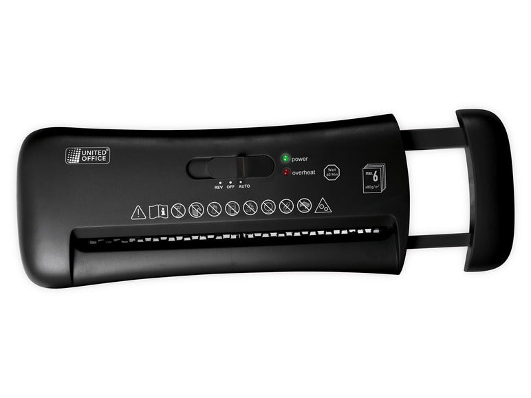 مكتب موحد آلة تقطيع أوتوماتيكية للمستندات أو الورق A4 حتى 6 أوراق في المرة الواحدة.