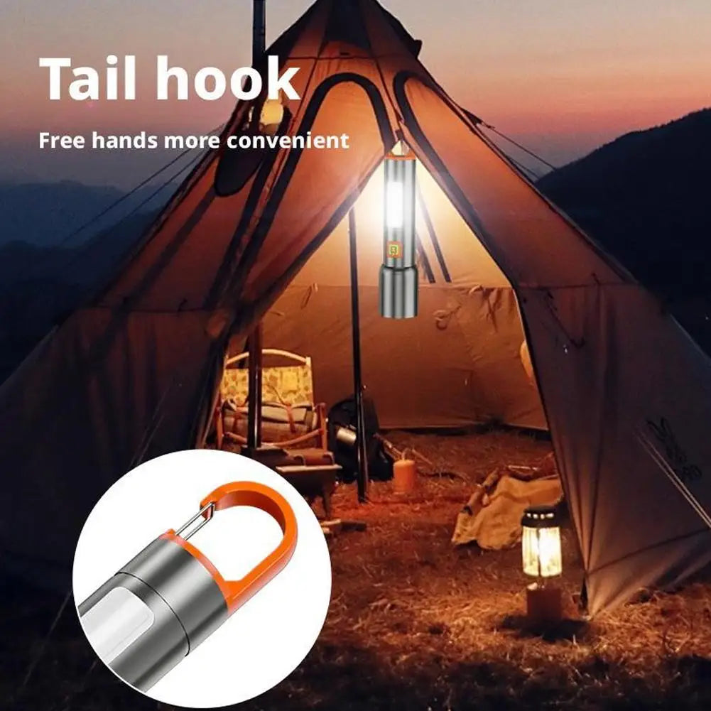 New High-Power Flashlight - 7 Mode Portable Troch , 300LM Super Bright, and Durable, a Great Outdoor Helper for the Whole Family