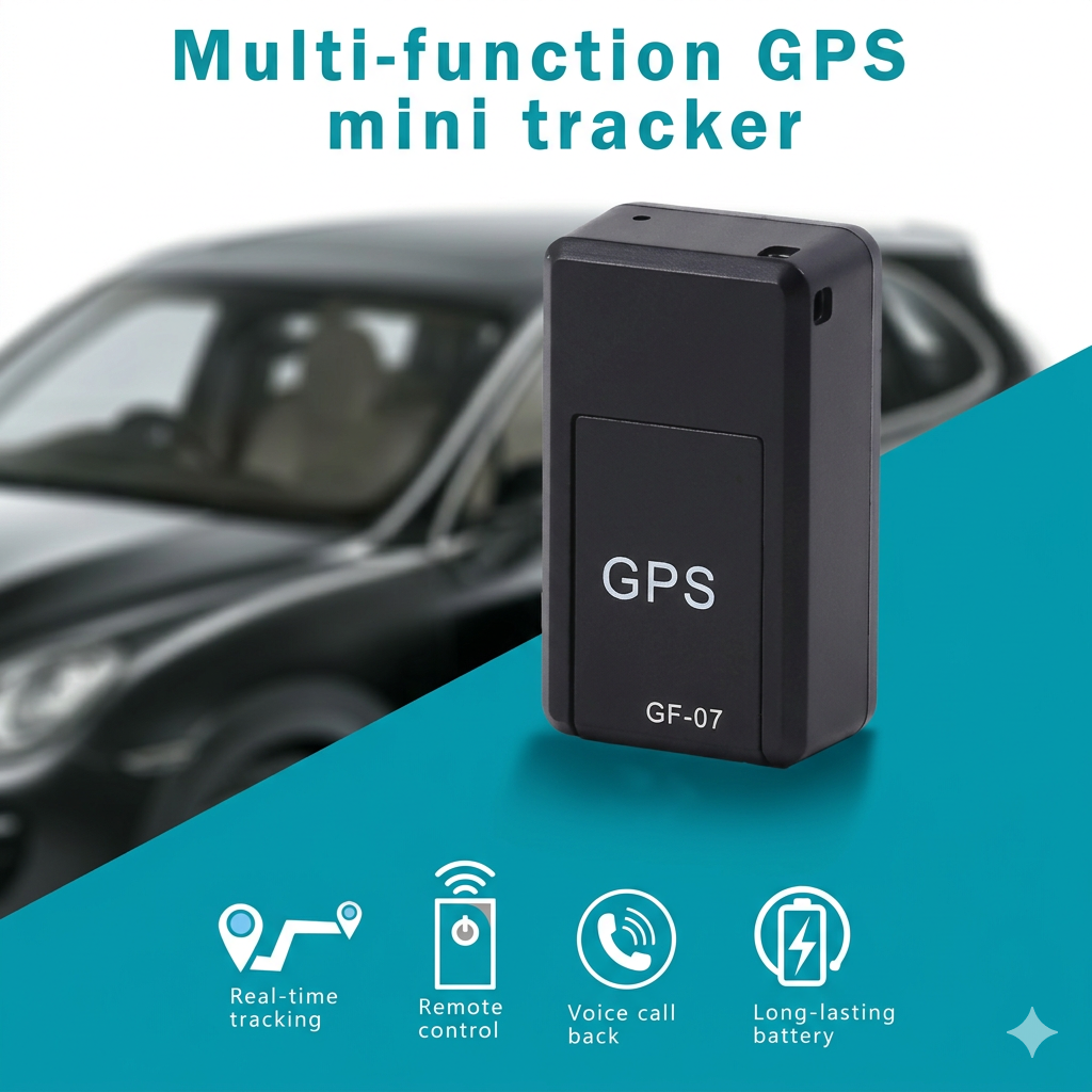 GPS Tracker for Vehicles, Real-Time Full PAK Coverage Mini Car Tracker No Monthly Fee, Long Time Standby, Strong Magnetic Portable Tracking Device, for Cars, Assets, Kids, Elderly
