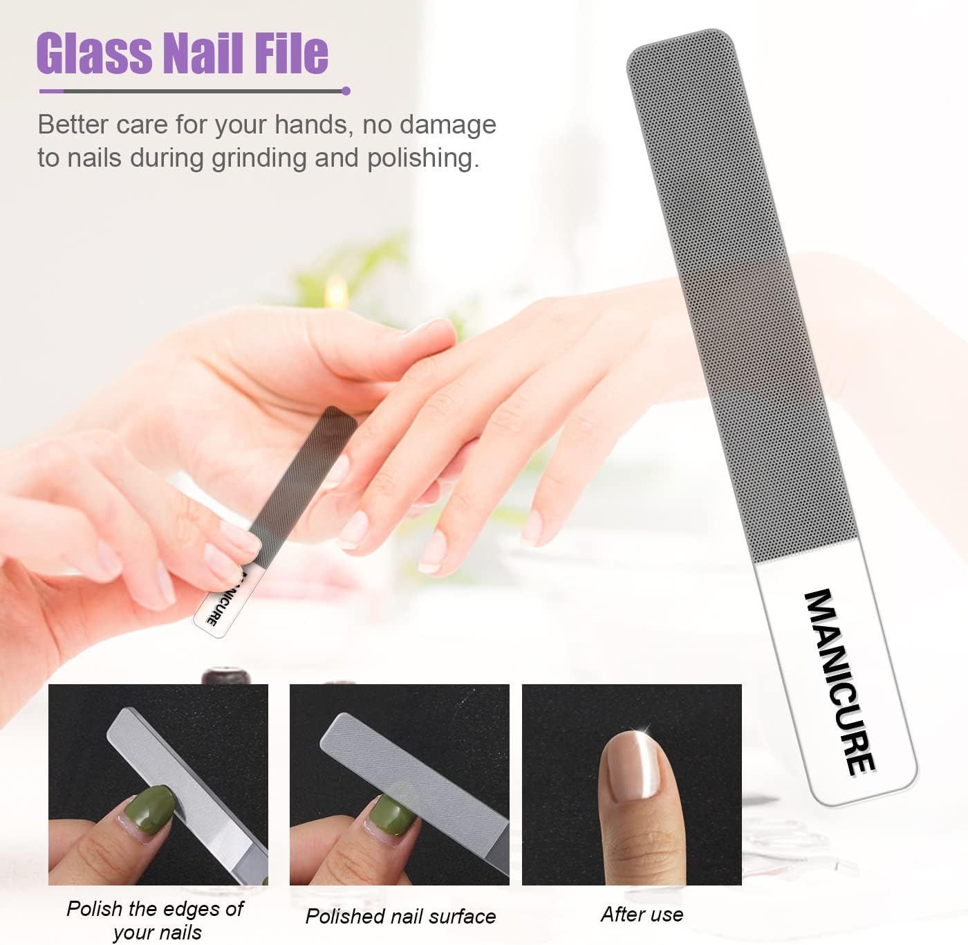 Leipple Manicure Set Professional Nail Clippers Pedicure Kit, 16 pcs Stainless Steel Nail Care Tools Grooming Kit with Luxurious Travel Leather Case for Thick Nails Men Women Gift (Violet) - Gulybaba - Genuine products online Marketplace in Pakistan