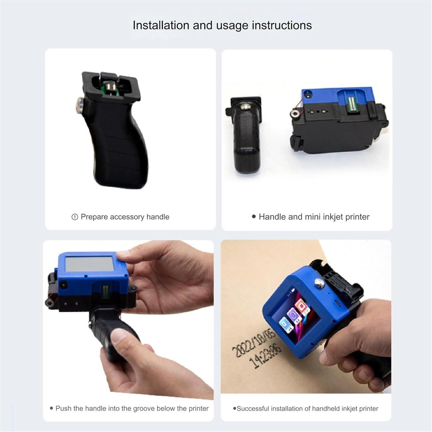 Mini Handheld Inkjet Printer, Handheld Printer Portable ,Drying Solvent Ink Handheld Inkjet Printer for Date/Batch/QRcode/Barcode Handheld Printer for Any Surface - Gulybaba - Genuine products online Marketplace in Pakistan