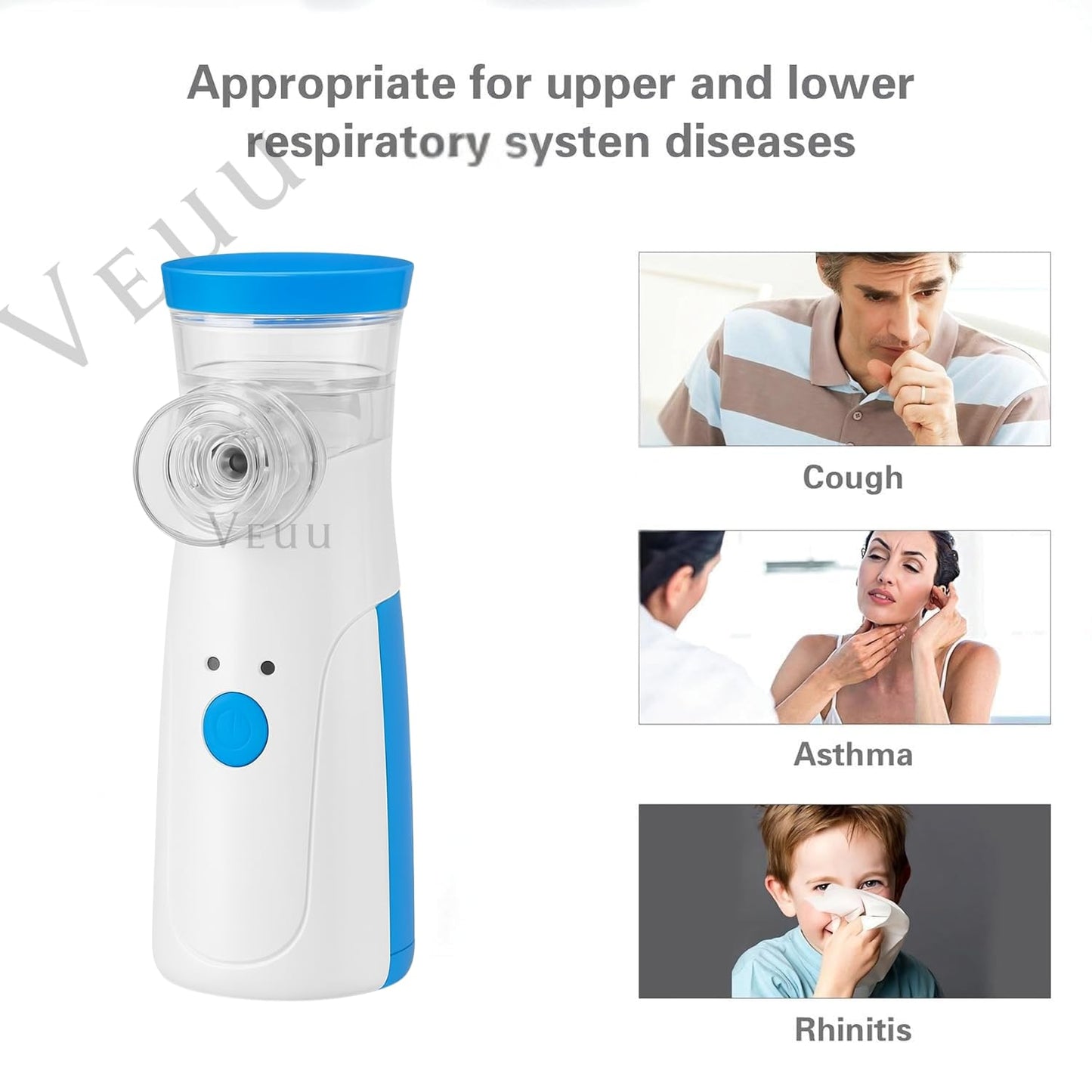 Nebulizer, Portable Mesh Nebulizer for Adults & Kids, Handheld Nebulizer with Low Noise, Fast Mist Therapy for Cough, Cold & Asthma, Portable Nebulizer for Home Use, Nebulizer, Mesh Inhalators - Gulybaba - Genuine products online Marketplace in Pakistan