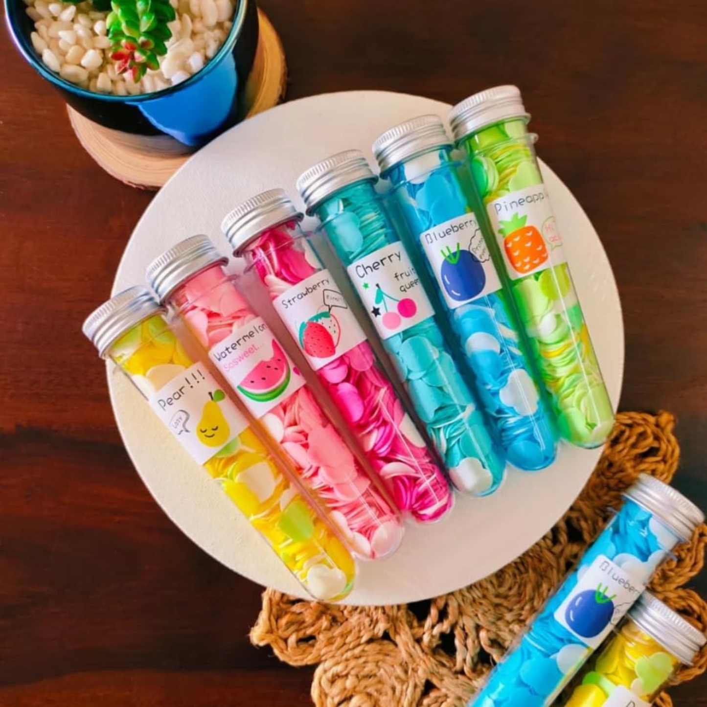 Hugs and Hurts Paper Soap Tube Mixed Fragrances Pack of 3 Disposable Mini Soap Petals in Compact Tubes for Hand Wash Personal Hygiene (3)