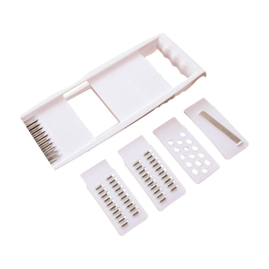 4 in 1 Vegetable Cutter, Multifunctional Vegetable Cutter Kitchen Shredder Manual Slicing Wiping Machine Large Cabbage Shredder Household Hand Shredder Slicer Rotary Vegetable