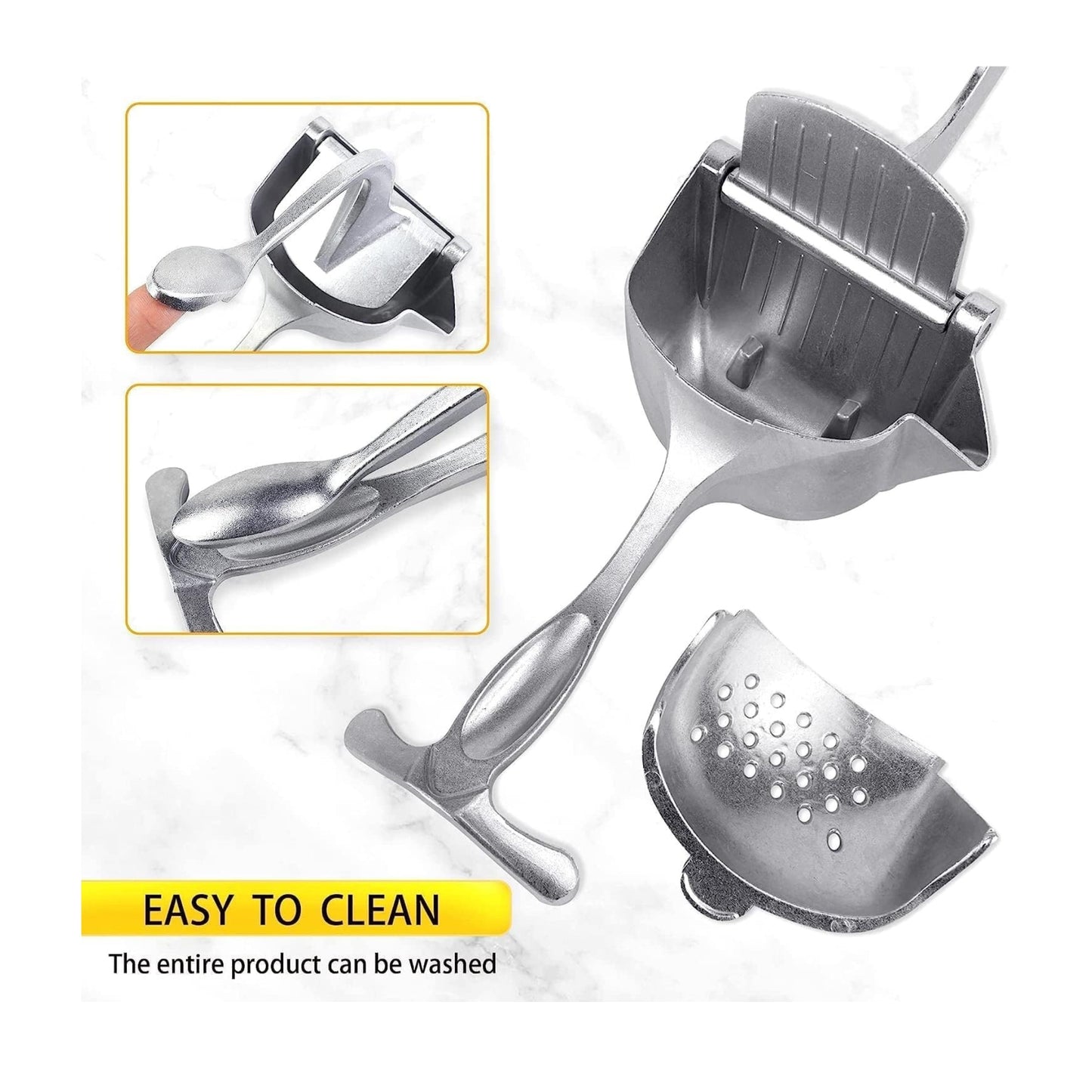 Aluminum Hand Press Juicer Manual Citrus & Fruit Juicer for Kitchen Use Sturdy Metal Juicer for Home, Kitchen & Bar Easy-to Use Manual Machine