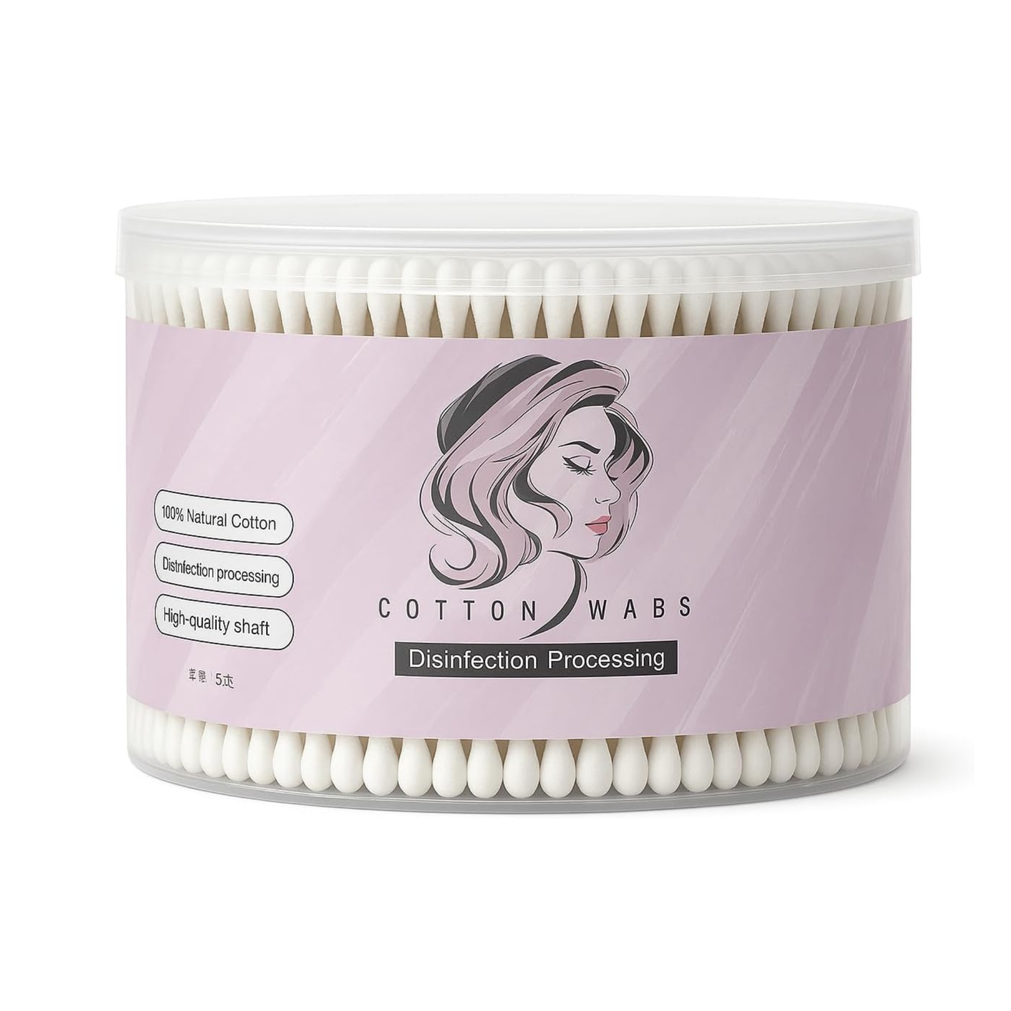 Bamboo Cotton Buds 500 Pcs Double Tipped Cotton Swabs - Biodegradable Eco-Friendly Strong Wooden Sticks Round Tips Ear Buds - Qtips Wooden Cotton Buds for Baby Care, Makeup, Ear Cleaning