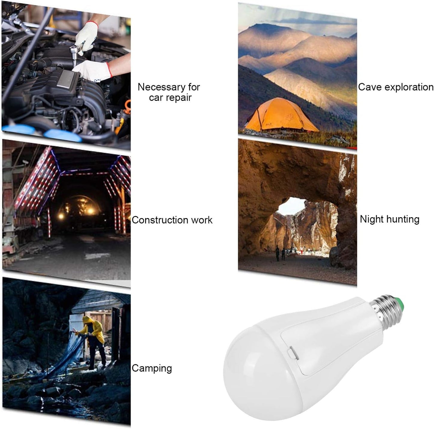 NWZ NZ - 1788 Emergency Rechargeable AC/DC Light Bulb 18W Soft White Light Bulbs for Home Camping Tent Bulb With 2 Batteries - Gulybaba - Genuine products online Marketplace in Pakistan